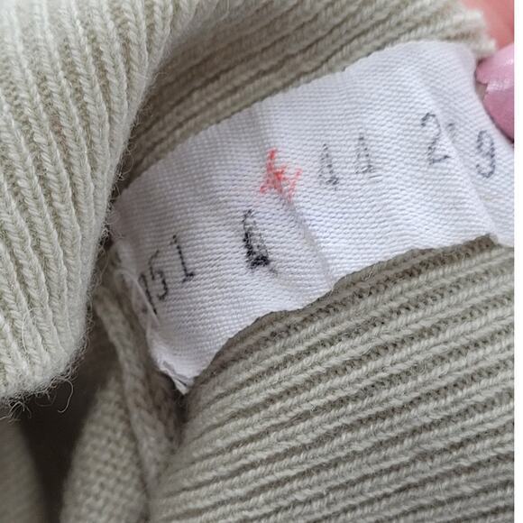 Snow Lotus Vintage Green Cashmere Crew Neck Classic‎ Sweater Top - Picture 12 of 13